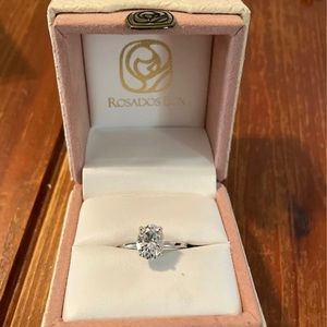 Charles & Colvard 2ct Oval Cut Engagement Ring Moissanite